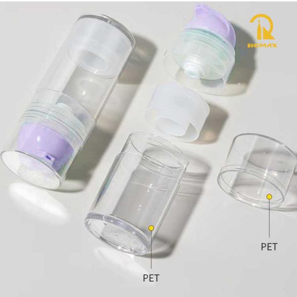 30ml/50ml/80ml Purple Airless PET Emulsion Bottle for Medical Aesthetics Use