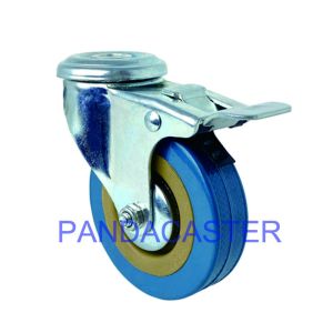 China 3 Inch PVC Wheels Bolt Hole Caster , Trolley Swivel Type 75mm Wheel Diameter on sale