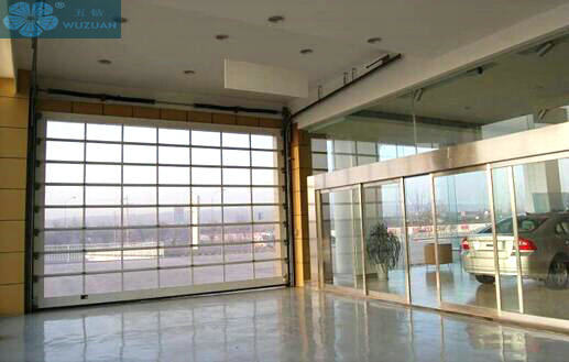 Buy Transparent 220V 40mm Sliding Glass Garage Doors at wholesale prices