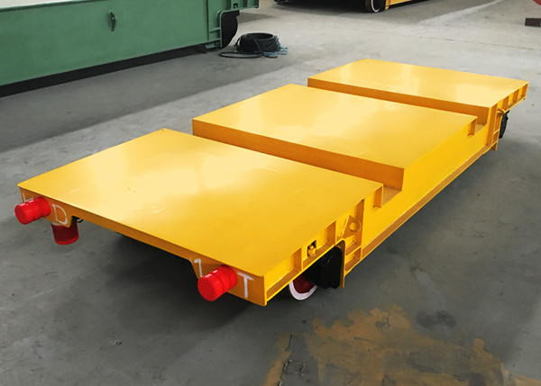 Q235 Mould Flatbed Trailer Rail Transfer Cart With Wireless Remote Controller