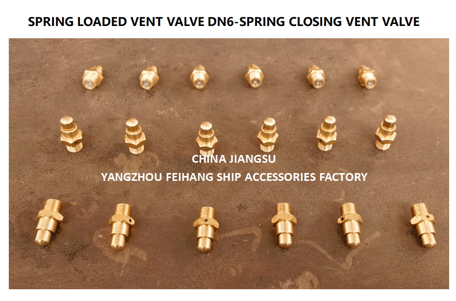 DN6 Size Spring Loaded Vent Valve with Threaded Connection Compliant to CB/T3778