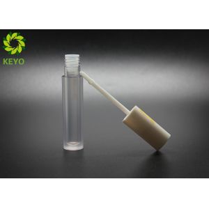 Matte AS Plastic Lip Gloss Bottles , Custom Lip Gloss Containers With White Cap