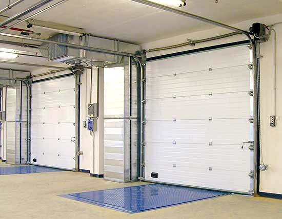 Warehouse Iso9001 Sectional Overhead Door Vertical Lift Commercial Industrial