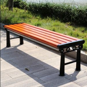 SGS Certificate Modern 1400mm Cast Iron And Wood Garden Bench