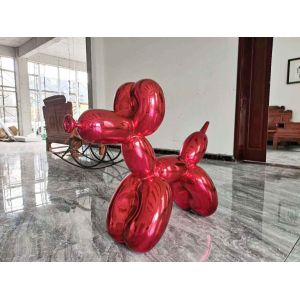 Custom Modern Animal Stainless Steel 1.2m Bubble Dog Sculpture