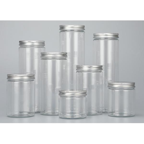 Buy 65mm Plastic Jar Containers Transparent PET Wide Mouth Jars ODM at wholesale prices