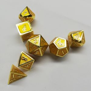 Enamel Crafts Solid Metal Dice Set Bude Men'S Door Cruch DND RPG