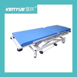 Blue Hospital Special Hydraulic Stretcher Trolley With Four Wheels