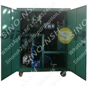 Thermal Vacuum Transformer Oil Purifier Movable With Metal Enclosure