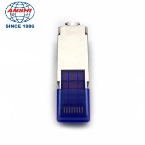 ANSHI RJ45 CAT7 FTP Unshielded STP Shield Modular Plug Blue