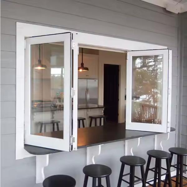 Alpine View Folding Window Configuration Framing Dramatic Elevation Changes and Cloud Formations