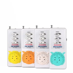 Silvery FM Auto Scan Radio ABS Material Toy FM Radio With Lasting Aantenna