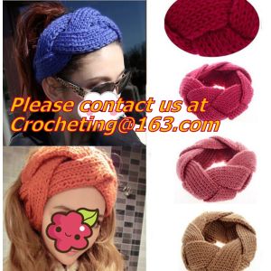 Cute Crochet Headbands Hair Head Band Bow Kid Baby Girl Accessories Knitted