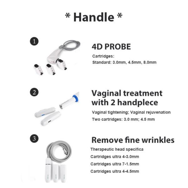 Buy Portable SMAS HIFU Face Lifting Machine 5D 4D 3D Cartridge Vaginal Tightening at wholesale prices