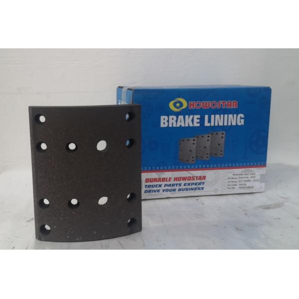 Buy 12 Holes Brake Lining Replacement Howo Truck Brake Lining at wholesale prices