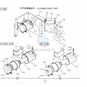 China LC11P00020F1 Excavator Air Cleaner Assy SK330-8 Sk350-8 on sale