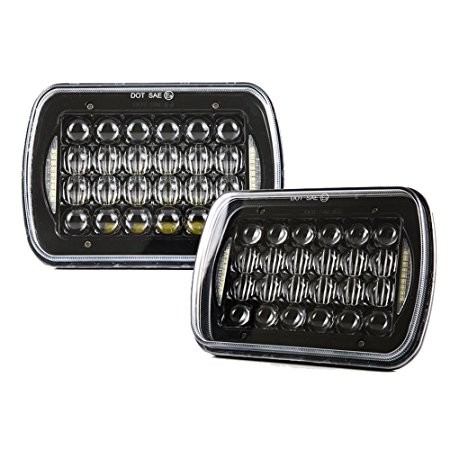 Buy 5x7 7x6-inch LED rectangular LED headlight projector headlamp replacement H6054/H5054/H6054LL/69822/6052/6053 at wholesale prices