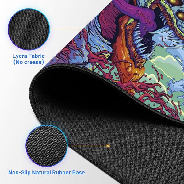 Custom Logo Printed Large Rubber Gaming Anime Mouse Pads 900*400*3mm OEM Acceptance