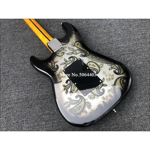 Maple fingerboard retro color front and rear stickers electric guitar double wave electric guitar free shipping