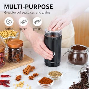 Portable Battery Operated Coffee Bean Grinder 200W Self Grinding Espresso