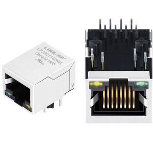 J00-0045NL 1x1 Magnetic RJ45 Jack 10/100Mbps Ethernet LPJ0011BBNL