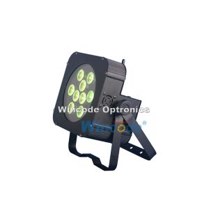 Metal Plate Body Battery Powered Stage Lights With 9 Channel Dmx Controller