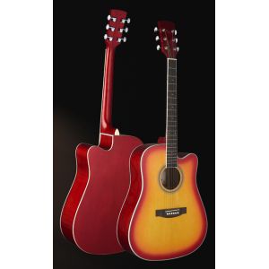 41inch Popular Whole Sapele vintage acoustic guitar/western guitar steel string