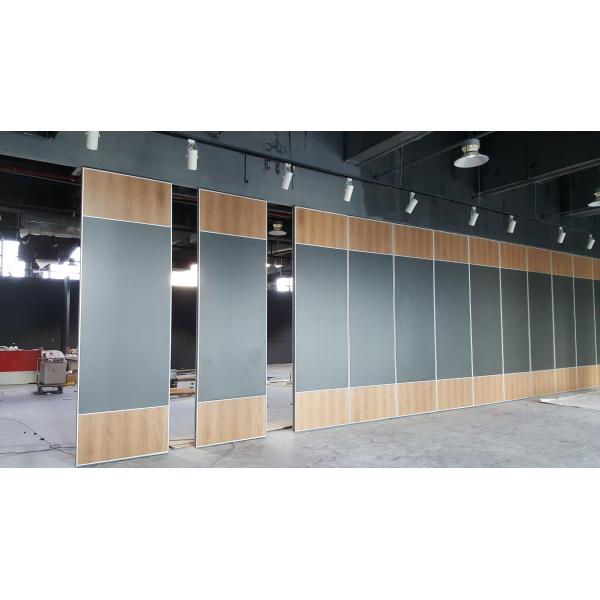 Aluminum Wooden Soundproof Folding Partition Walls For Banquet Hall / Ballroom