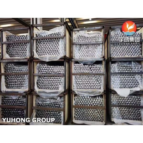 Monel 400 Embedded G Fin Tube , Base Tube ASME SB163 NO4400, Fin Material Al 1060