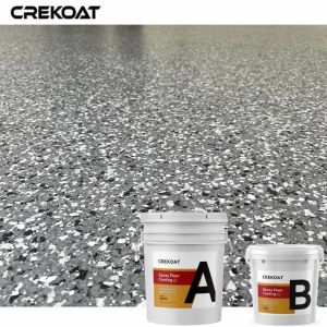 One Coat Epoxy Flake Floor Biodegradable Variants Environmentally Friendly