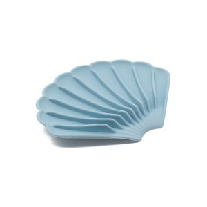 Food Safe Silicone Rubber Drainable Soap Box Shell Shape Non Slip Tray