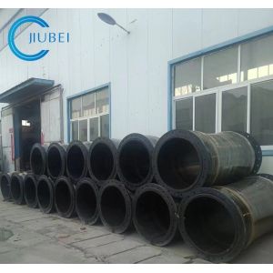 High Tensile Synthetic Yarn Reinforced Rubber Discharge Hose For Sand / Slurry /