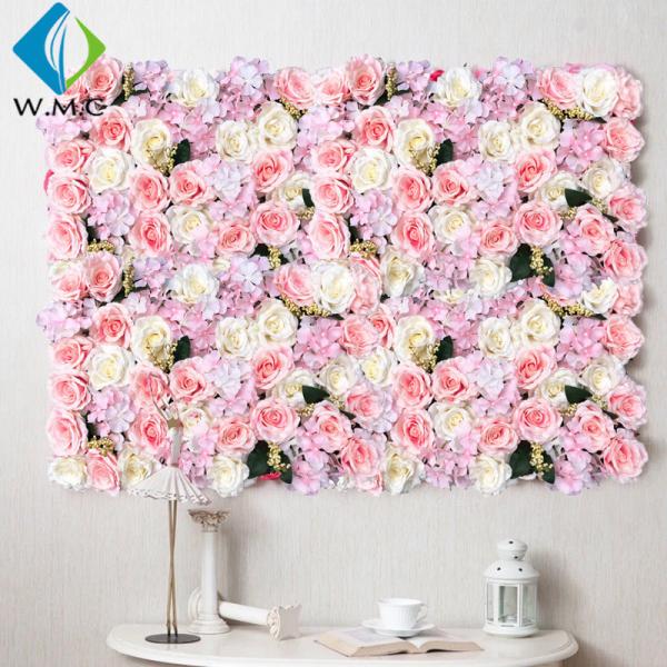 Buy Wedding Use Artificial Vertical Garden , Indoor Stereoscopic Silk Flower Wall at wholesale prices