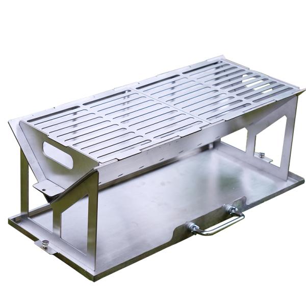 Powder Coated Finish Portable BBQ Grill with Woodfired Oven and Rotisserie Stove