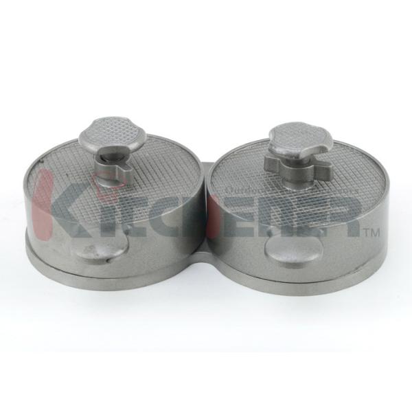 Buy Portable FDA Hamburger Machine Dual Patties Press With Aluminum Coating Surface at wholesale prices