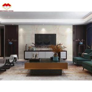 Modern Ice Jade Snow White Ice Onyx Stone Translucent Cristallo Quartzite Marble