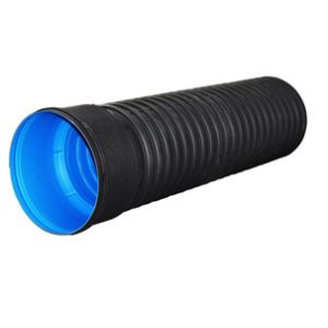 SN4 18 Inch 1mm Wear Resistant Pipes , HDPE Double Wall Corrugated Pipe
