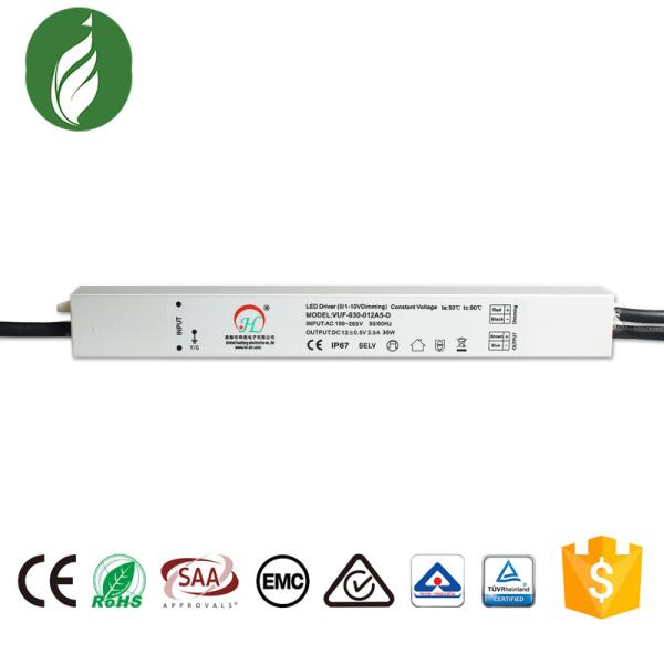 Buy RoHS Single Output LED Dimmer Driver , Heatproof Dimmable LED Power Supply 12V at wholesale prices