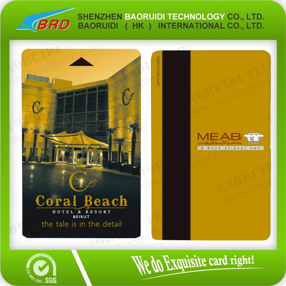 fancy gold VIP card and membership card for hotel