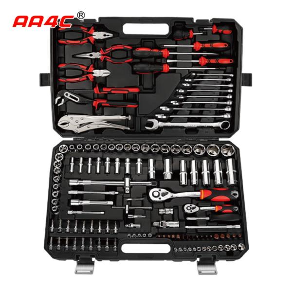 AA4C 131pcs auto repair tool kit shelf hardware hand tools workbench tools A6-F13101