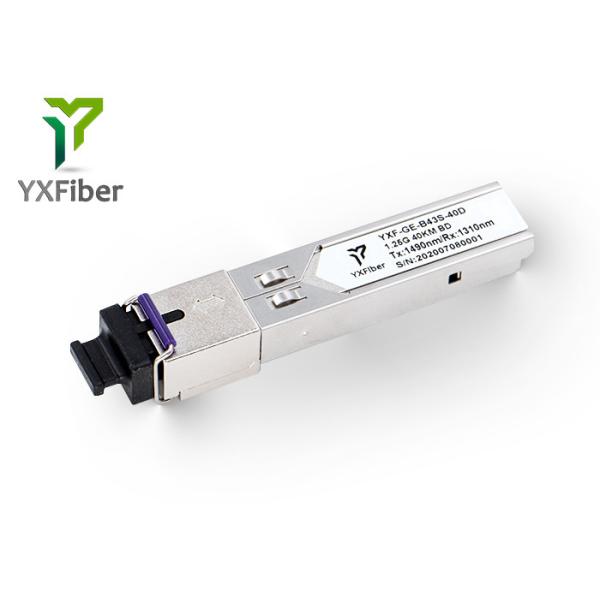 Buy 1490nm/1310nm BIDI 1.25G SFP Fiber Optic Transceiver Module SC at wholesale prices