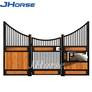 Customizable Horse Stall Fronts Durable Powder Coating Bamboo Frame