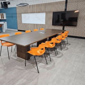 Linear Slat Wooden Grooved Acoustic Panels Decoration Sound Absorption Building