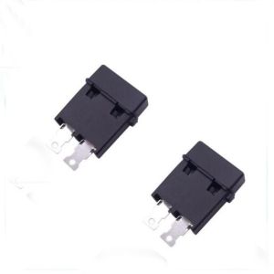 SL703FC Black Plastic Housing PCB Blade Fuse Holder With Cap