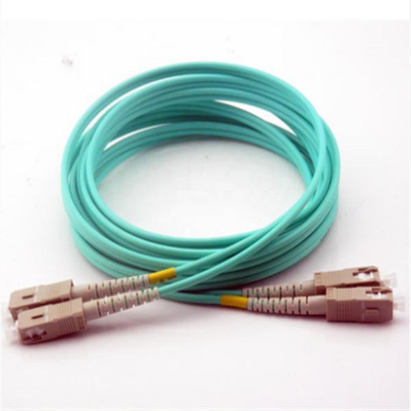 Buy OM3 50/125 Fiber Optic Patch Cord , Multimode SC To Lc Fiber Jumper Low Loss at wholesale prices