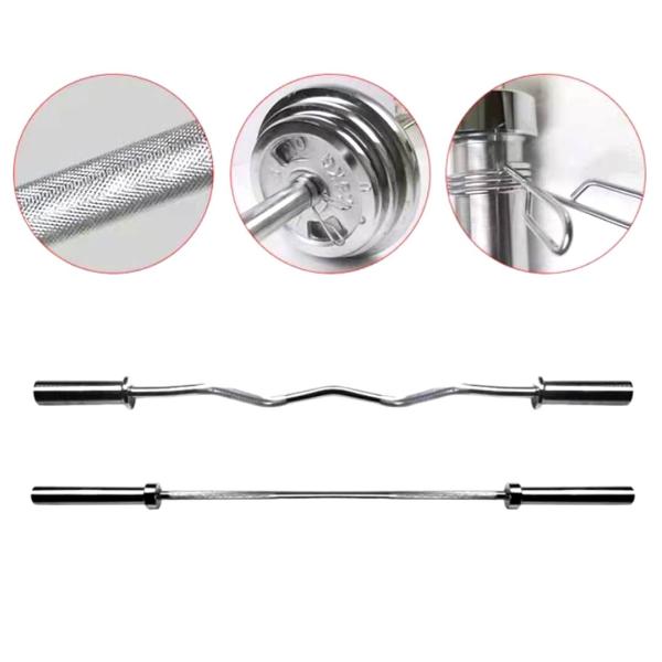 Wholesale Gym Fitness Weight Lifting Handle Chrome 2200mm 1500mm Barbell Bar No Reviews yet