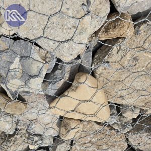 Large Stock PVC Coated 2*1*1m Galvanized Gabions For Galvanized Stone Gabion