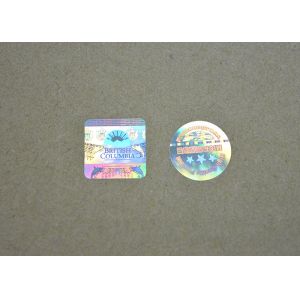Scratch Off Aluminium Foil Holographic Security Stickers With Unique Numbers