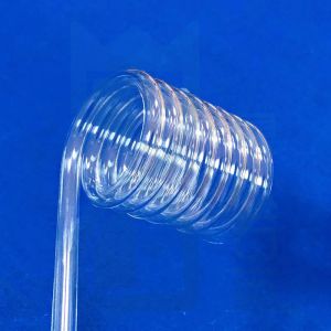 Professional Custom High Temperature Resistant Transparent Quartz Spiral Tube