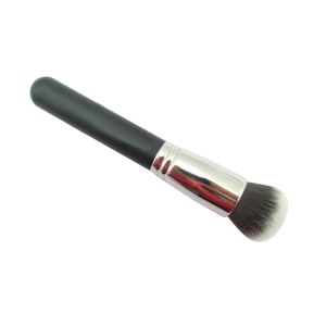 Synthetic Bronzer Makeup Brush Sliver Ferrule Grey And Black Hair